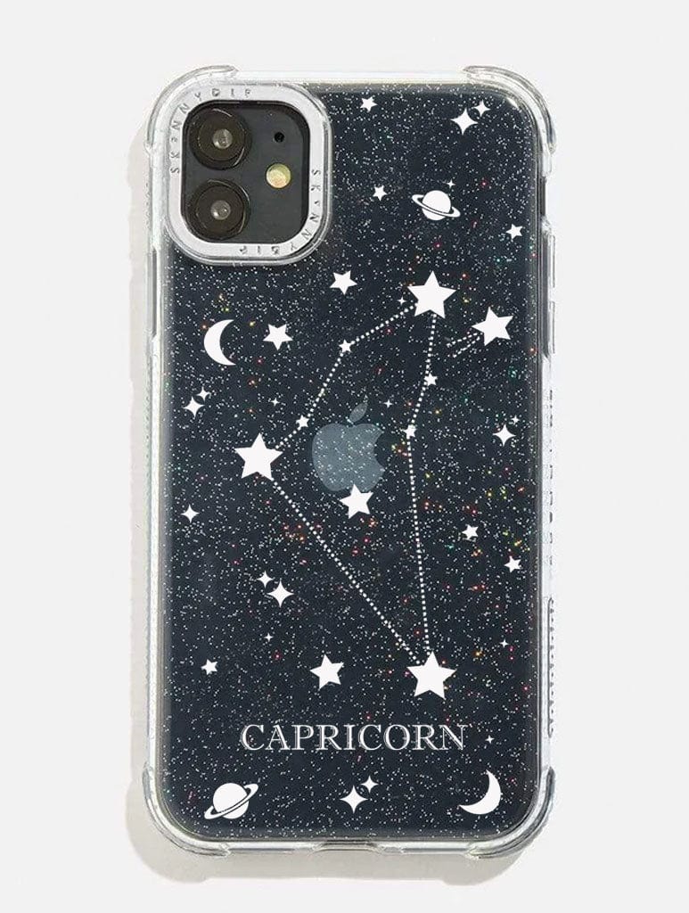 Capricorn Celestial Zodiac Glitter Shock iPhone Case