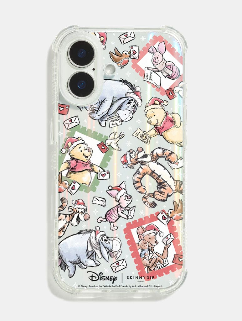 Disney Christmas Pooh Stamp Shock Iphone Case 