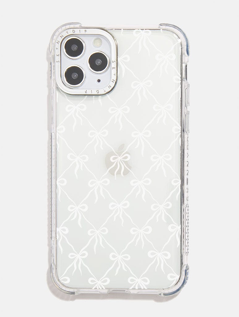 Quilted Bow White Shock iPhone Case Shop Bow Phone Cases