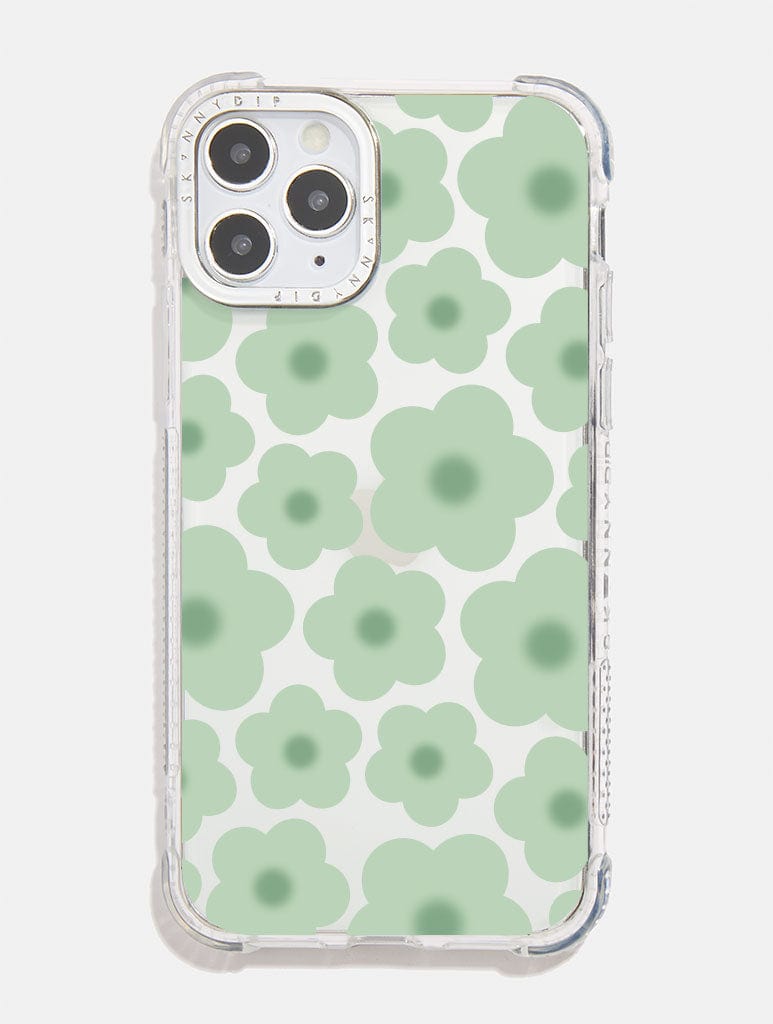 Sage Gradient Flower Shock iPhone Case Skinnydip London