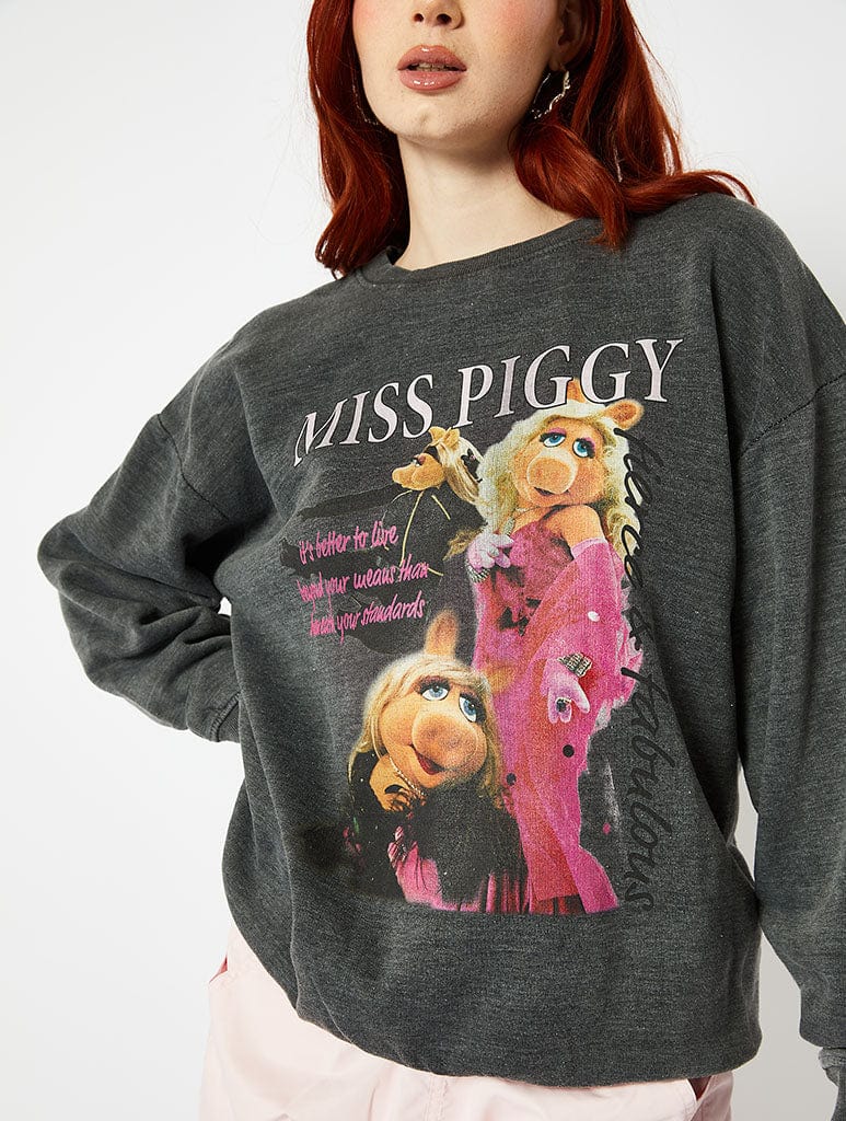 Disney Miss Piggy Oversized Sweatshirt
