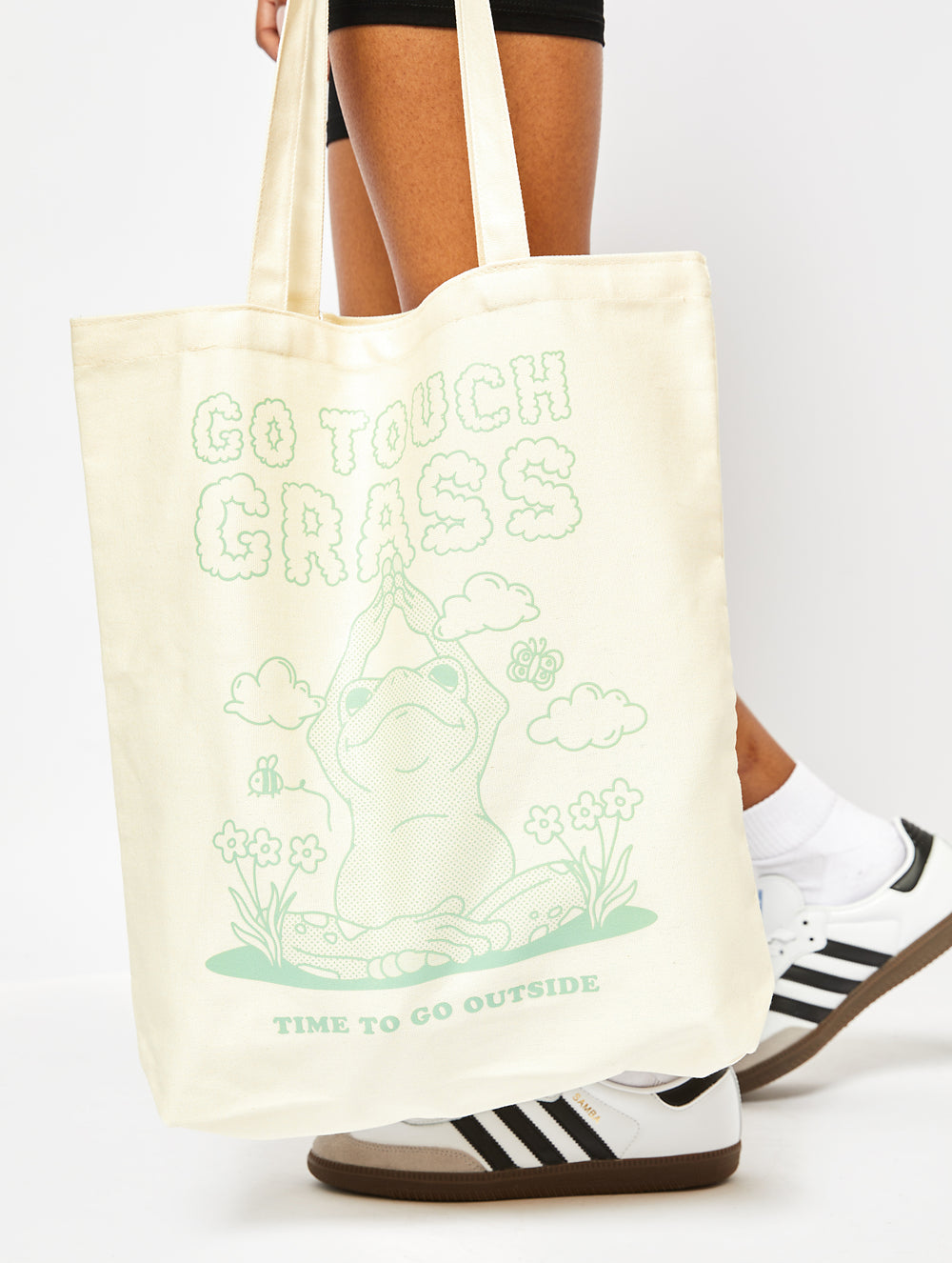 Go Touch Grass Tote Bag