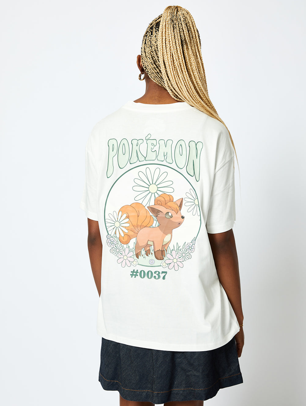 Pokémon #0133 Vulpix T-Shirt in Ecru