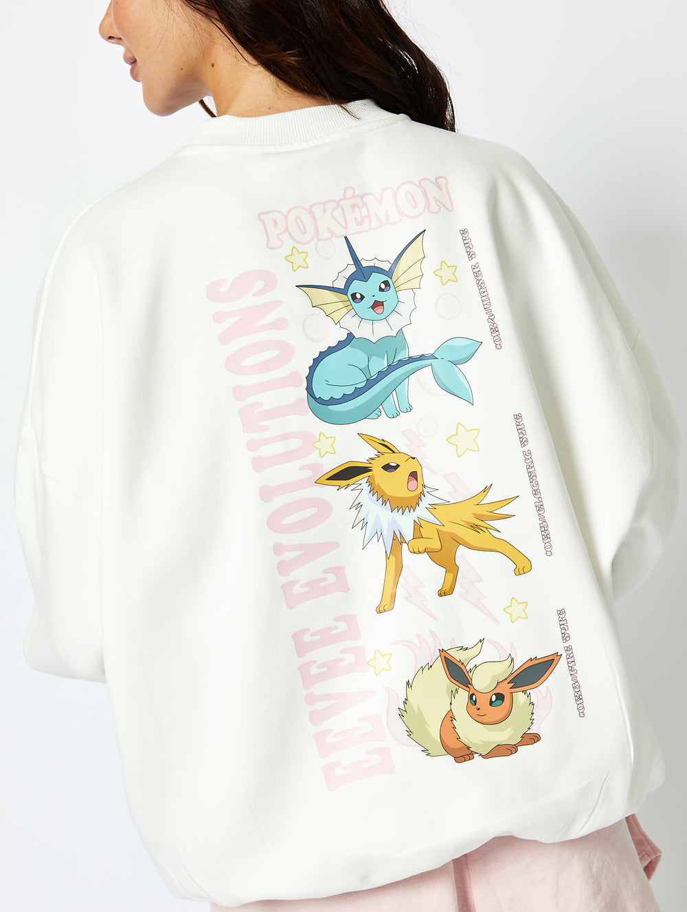 Pokémon Eeveelutions Sweatshirt in Ecru