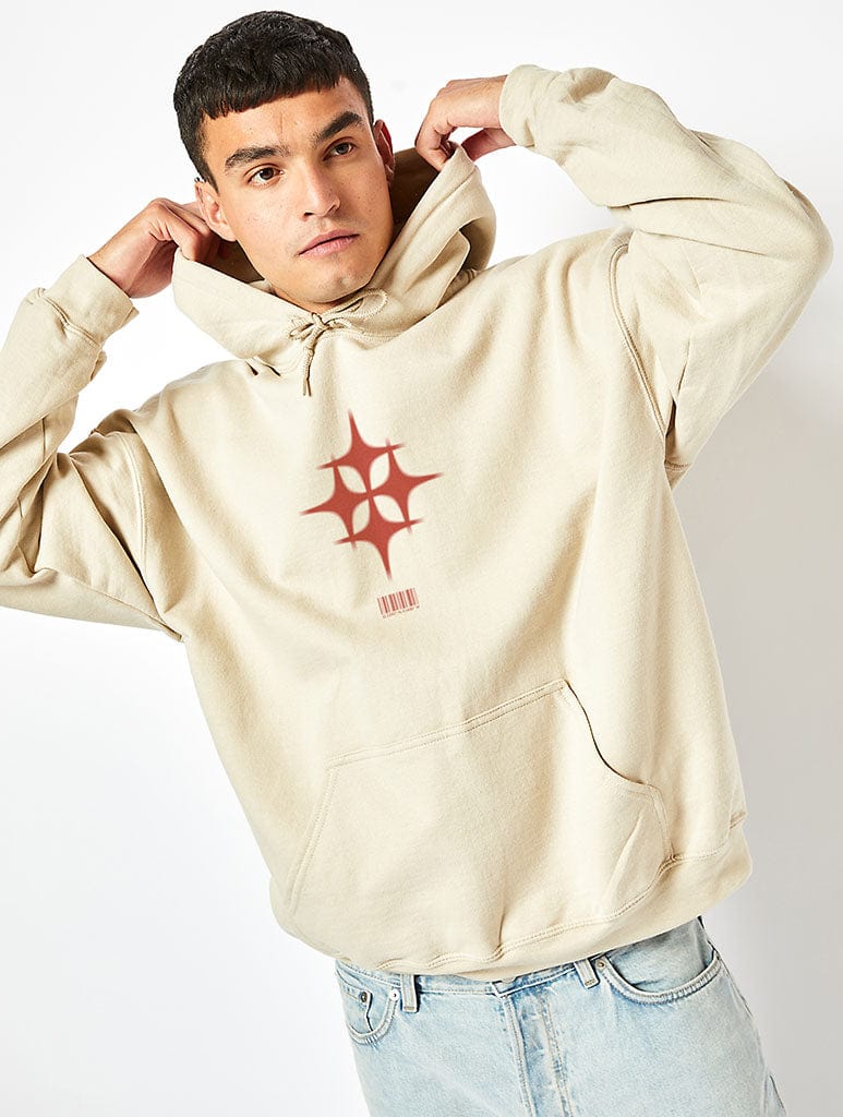 4 Diamonds Hoodie in Sand Hoodies & Sweatshirts Skinnydip London