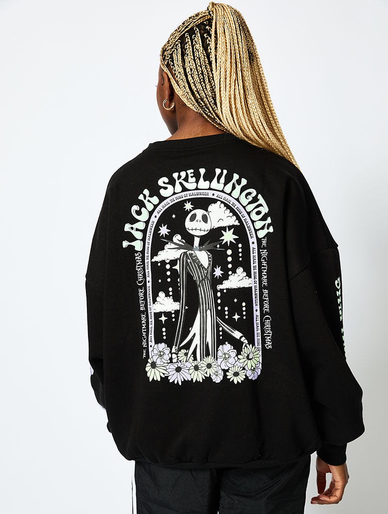 Disney Jack Skellington Sweatshirt in Black