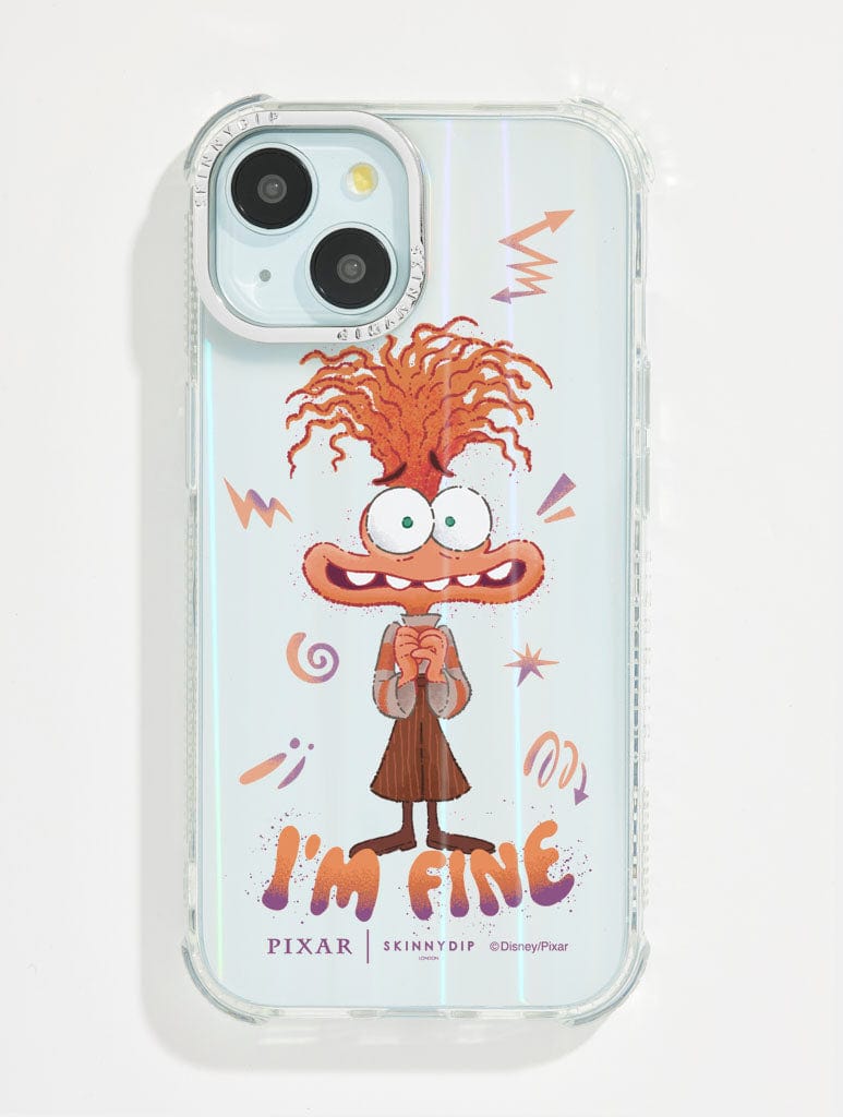 Disney Pixar Anxiety I'm Fine Shock iPhone Case