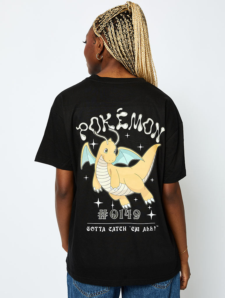 Pokémon #0149 Dragonite T-Shirt In Black