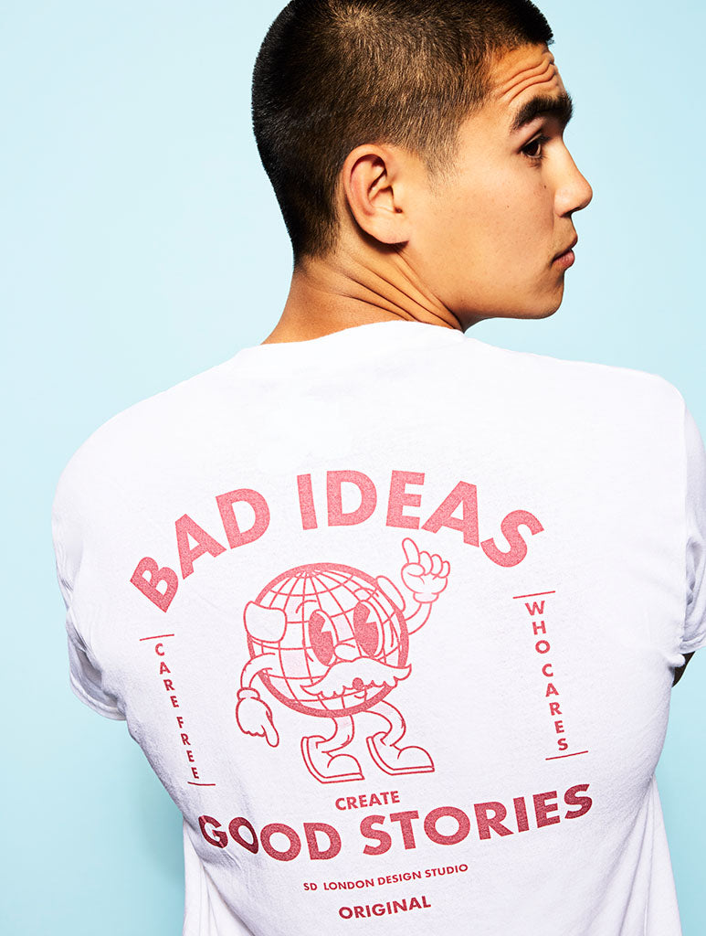 Bad Ideas Right T-Shirt in White