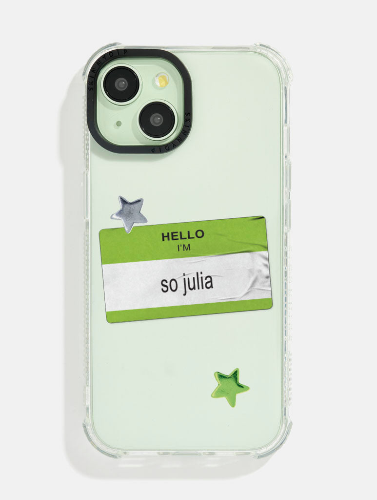 Hello I'm So Julia Shock iPhone Case