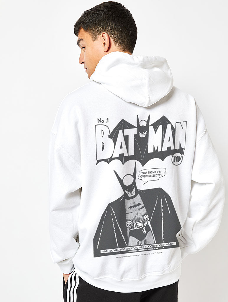 Justice League Batman Hoodie in White