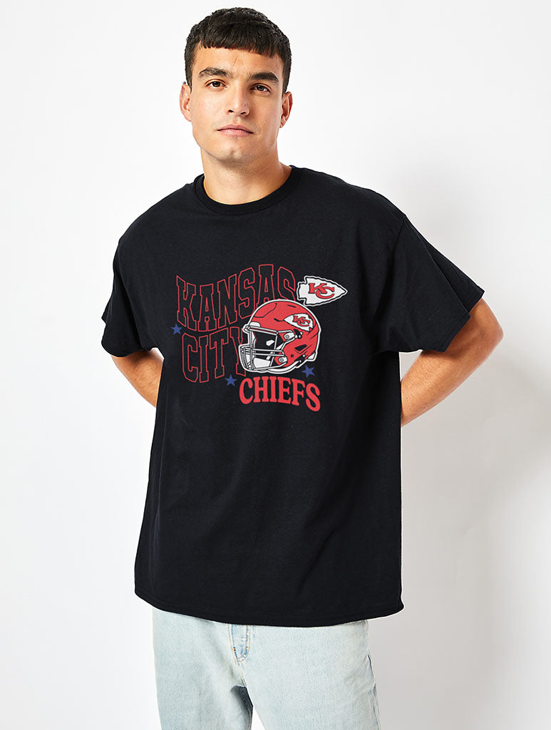 NFL x Skinnydip Kansas City Chiefs T-Shirt in Black