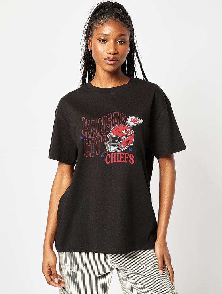 NFL x Skinnydip Kansas City Chiefs T-Shirt in Black