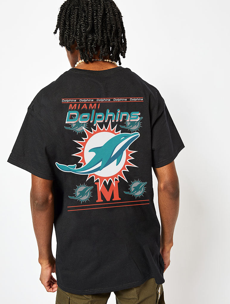 NFL x Skinnydip Miami Dolphins T-Shirt in Black