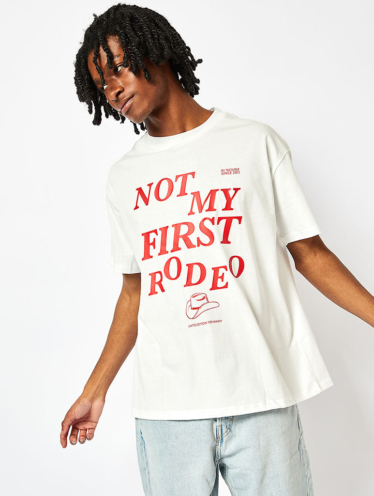 Not my First Rodeo T-Shirt in White