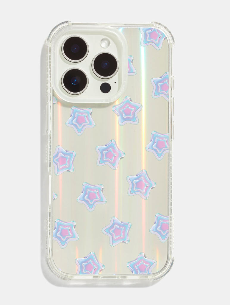 Pastel Chrome Star Shock iPhone Case