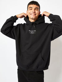 Peanuts x Skinnydip Snoopy Good Grief Hoodie in Black