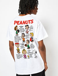 Peanuts x Skinnydip Snoopy Character T-Shirt in Ecru