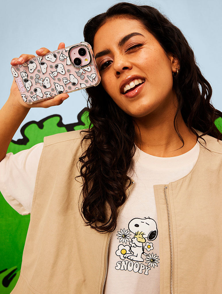 Peanuts x Skinnydip Snoopy Lilac Daisy Shock iPhone Case