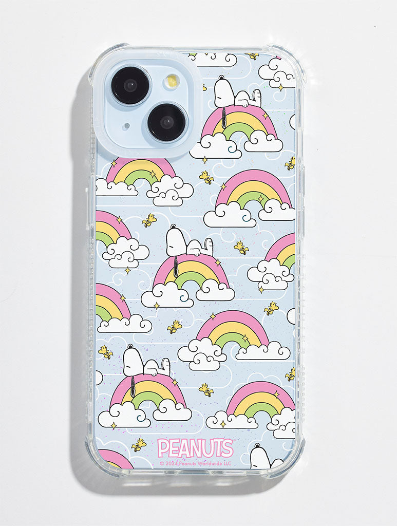 Peanuts x Skinnydip Snoopy Rainbow Repeat Shock iPhone Case