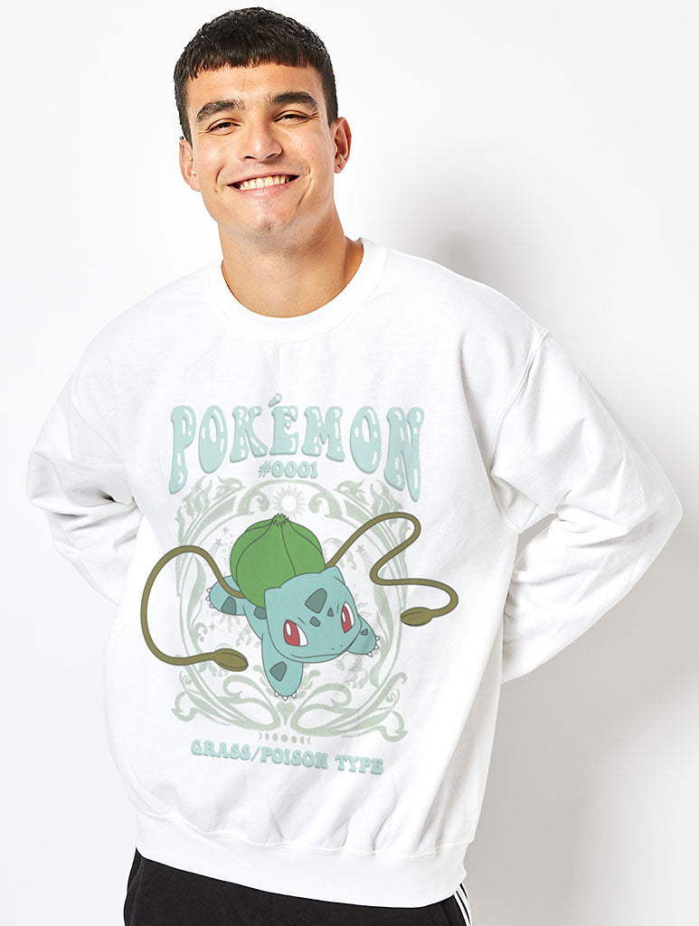 Pokémon Men's #001 Bulbasaur Sweatshirt In White