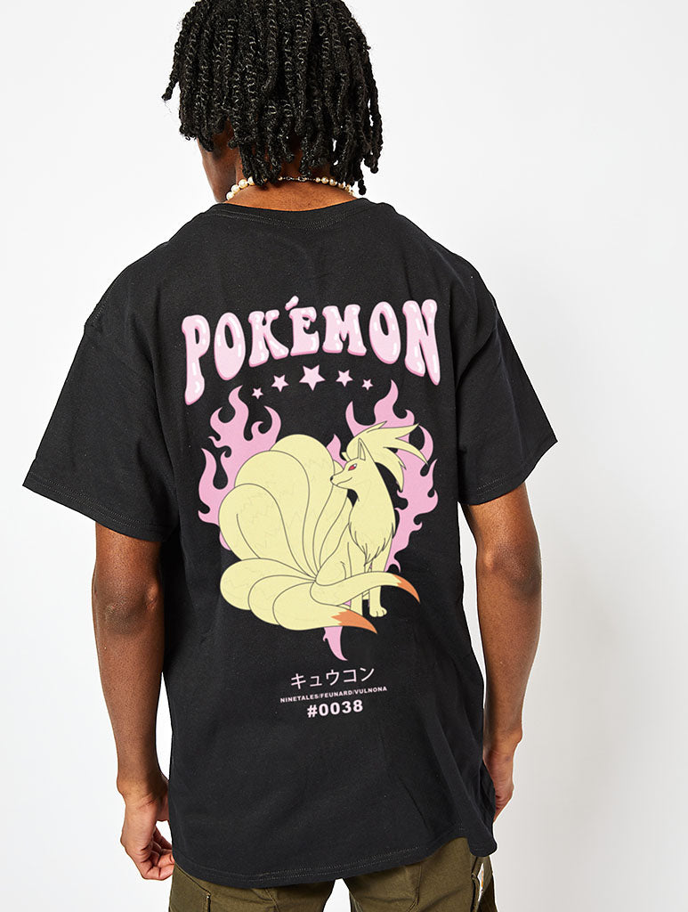 Pokémon Men's #038 Ninetales T-Shirt In Black