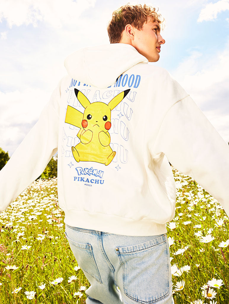 Pokémon Men's #025 Pikachu Hoodie In White