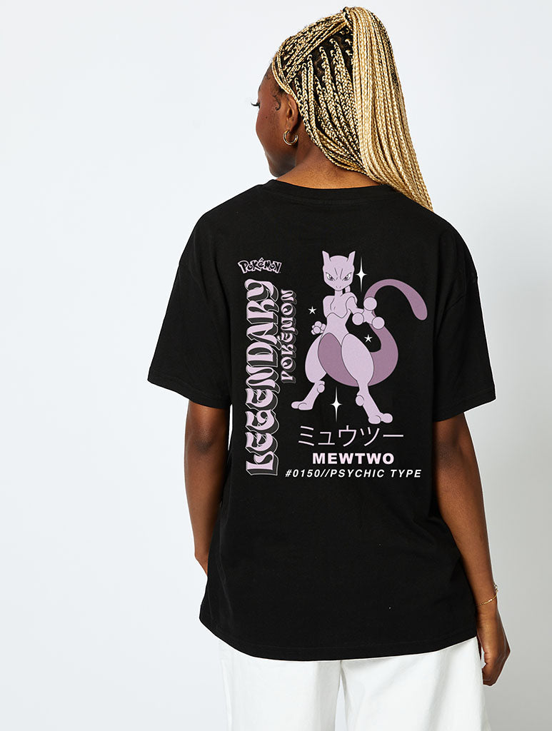 Pokémon #150 Mewtwo T-Shirt in Black