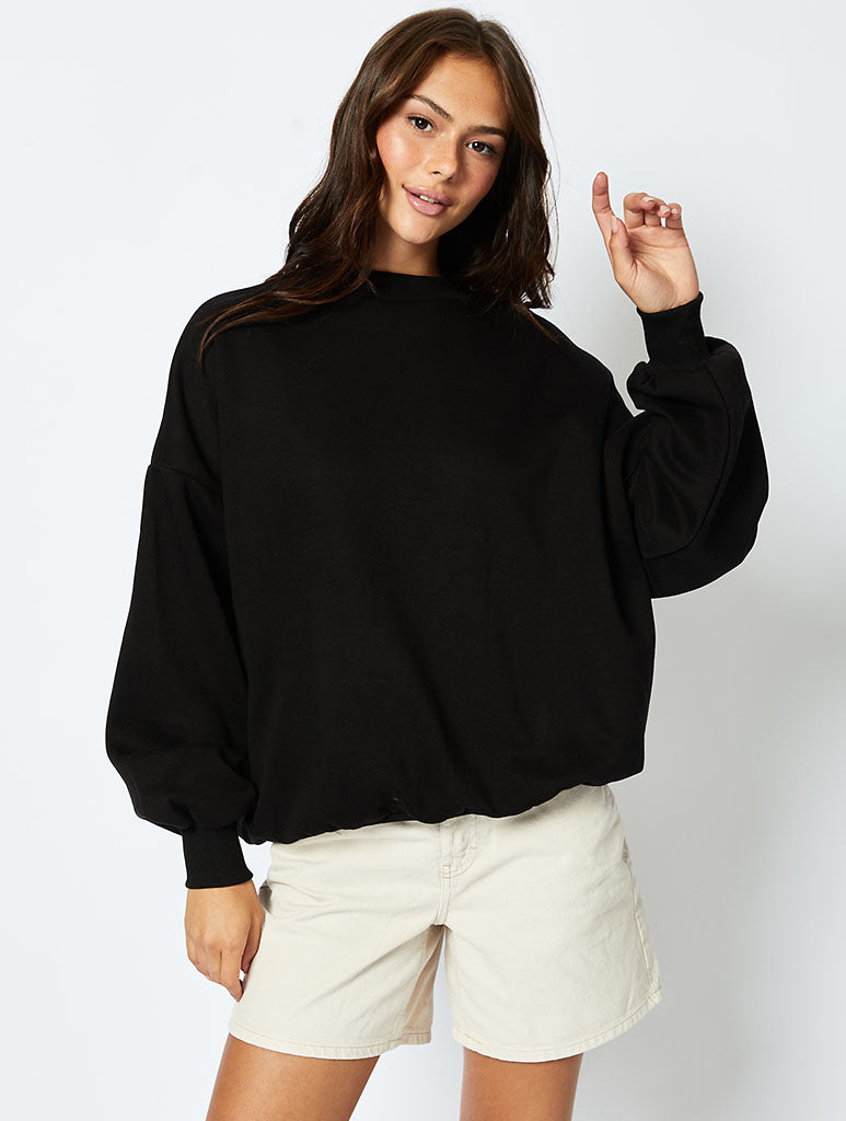 Sex And The City Pink Skyline Sweatshirt In Black