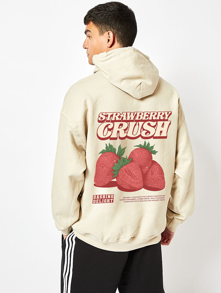 Strawberry Crush Hoodie in Sand