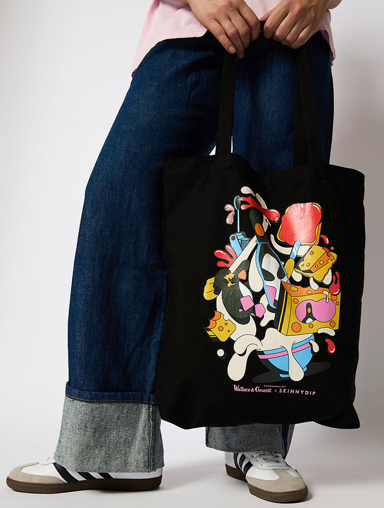 Wallace & Gromit x Skinnydip Feathers Tote Bag