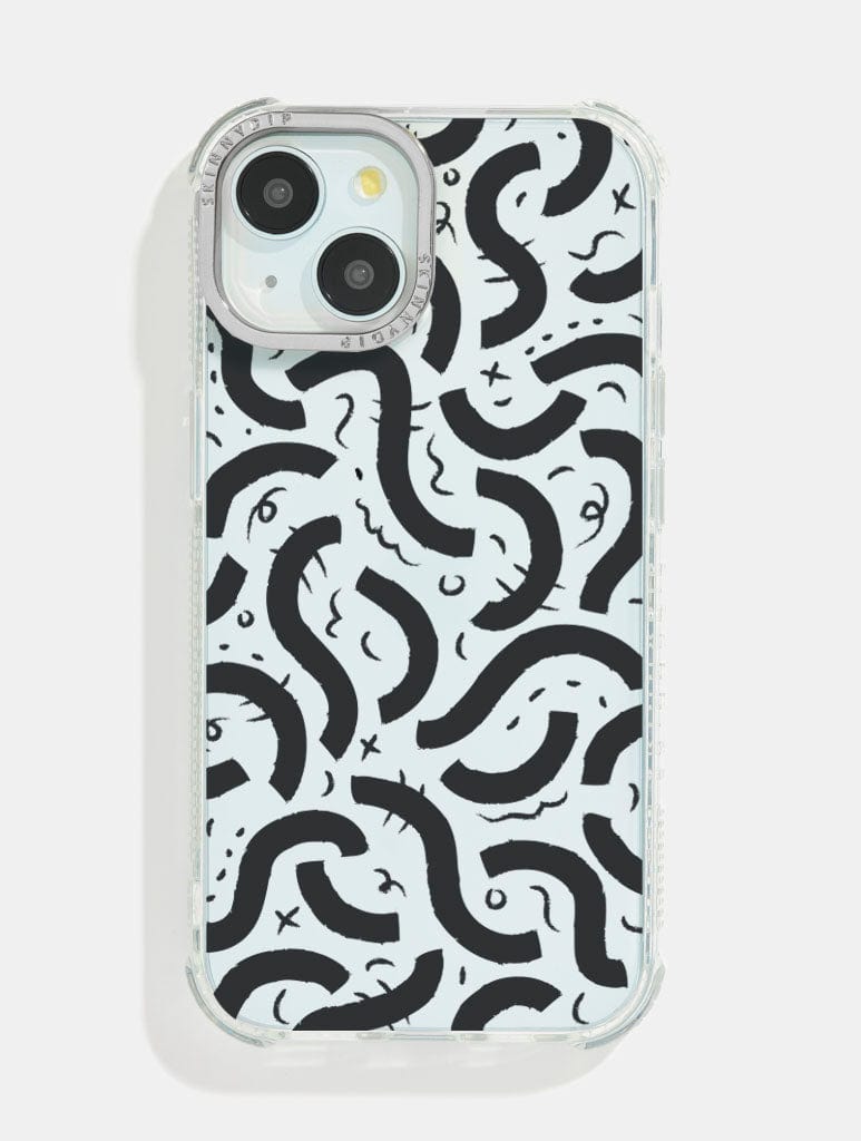 Abstract Doodle Shock iPhone Case Phone Cases Skinnydip London