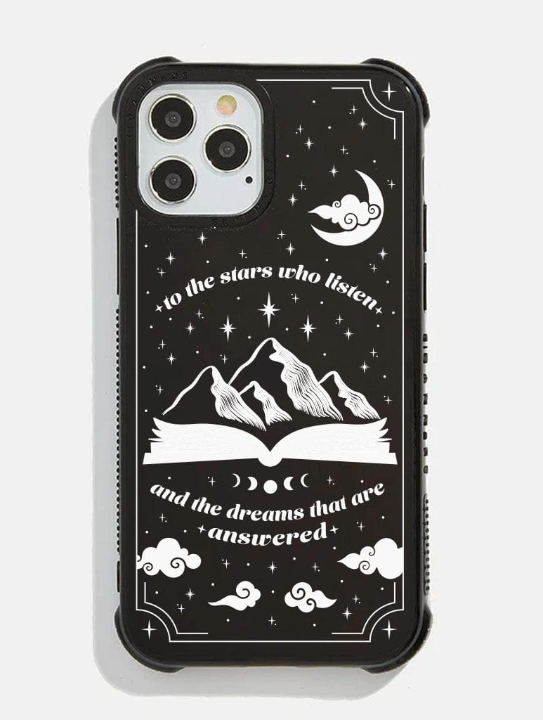 ACOTAR White To The Stars Who Listen Shock iPhone Case Phone Cases Skinnydip London