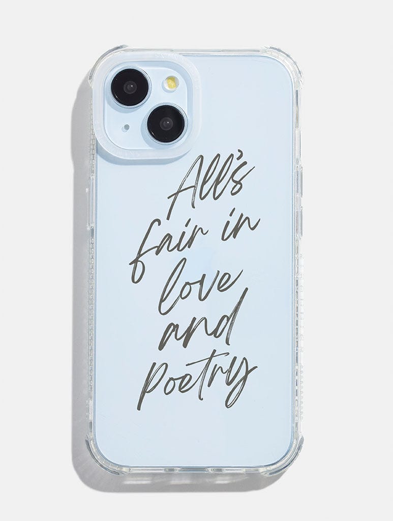 All's Fair in Love & Poetry Shock iPhone Case Phone Cases Skinnydip London