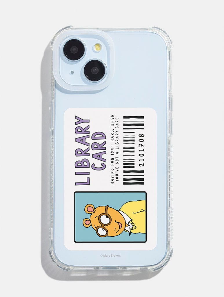 Arthur x Skinnydip Library Card Shock iPhone Case Phone Cases Skinnydip London