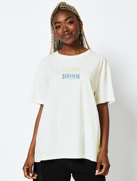 Bahamas T-Shirt In Ecru Tops & T-Shirts Skinnydip London