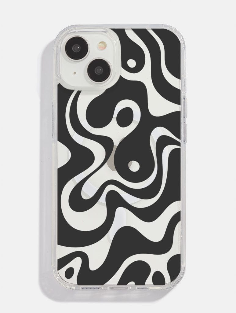 Black Abstract MagSafe iPhone Case Phone Cases Skinnydip London