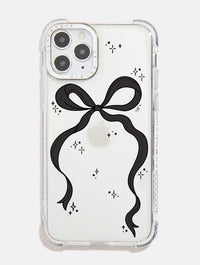 Black Bow Shock iPhone Case Phone Cases Skinnydip London