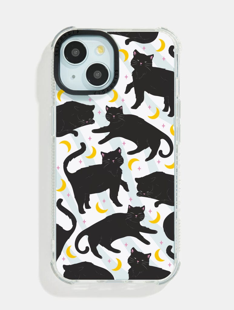 Black Cat Shock iPhone Case Phone Cases Skinnydip London