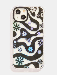 Black Floral Swirl Shock iPhone Case Phone Cases Skinnydip London