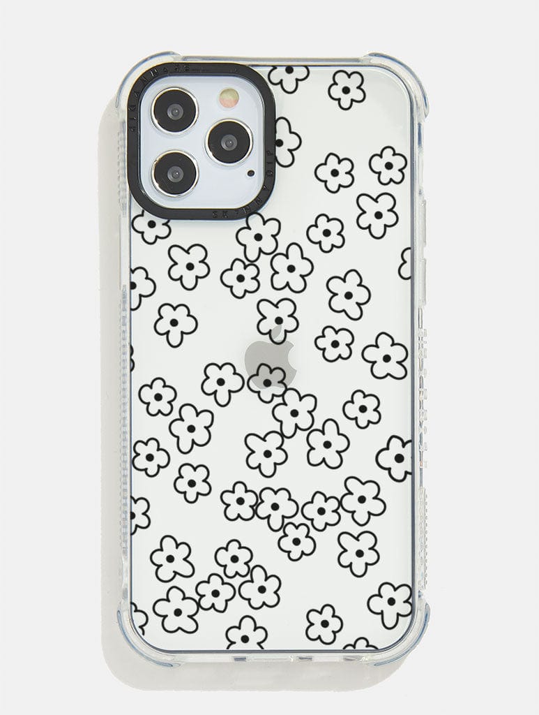 Black Flower Shock iPhone Case Phone Cases Skinnydip London