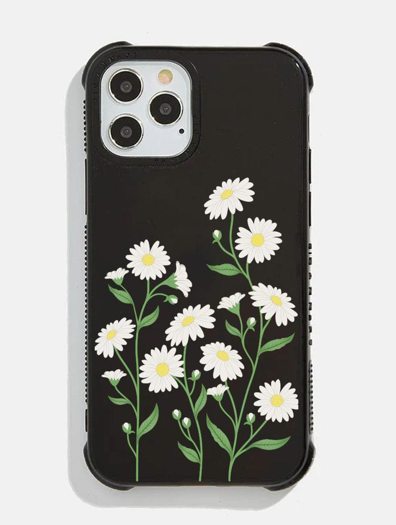 Black Growing Daisy Shock iPhone Case Phone Cases Skinnydip London