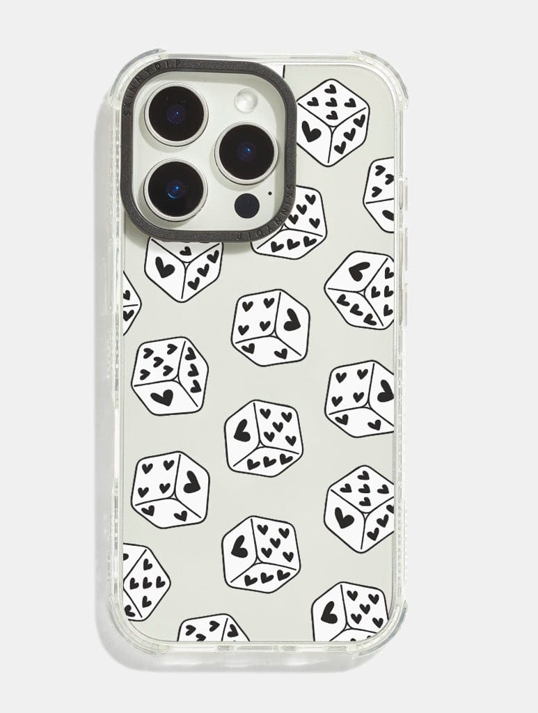 Black Heart Dice Shock iPhone Case Phone Cases Skinnydip London