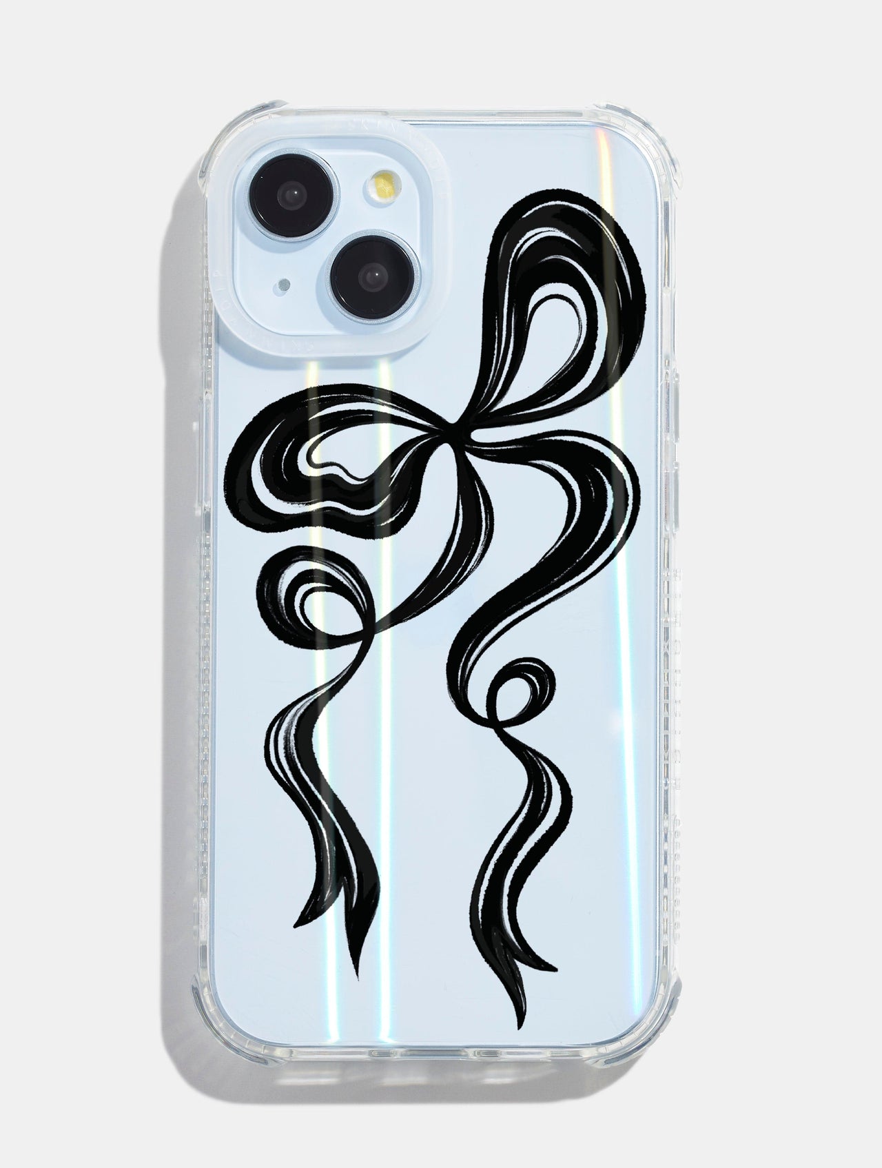 Black Single Bow Shock iPhone Case Phone Cases Skinnydip London