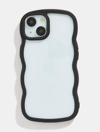 Black Wavy iPhone Case Phone Cases Skinnydip London