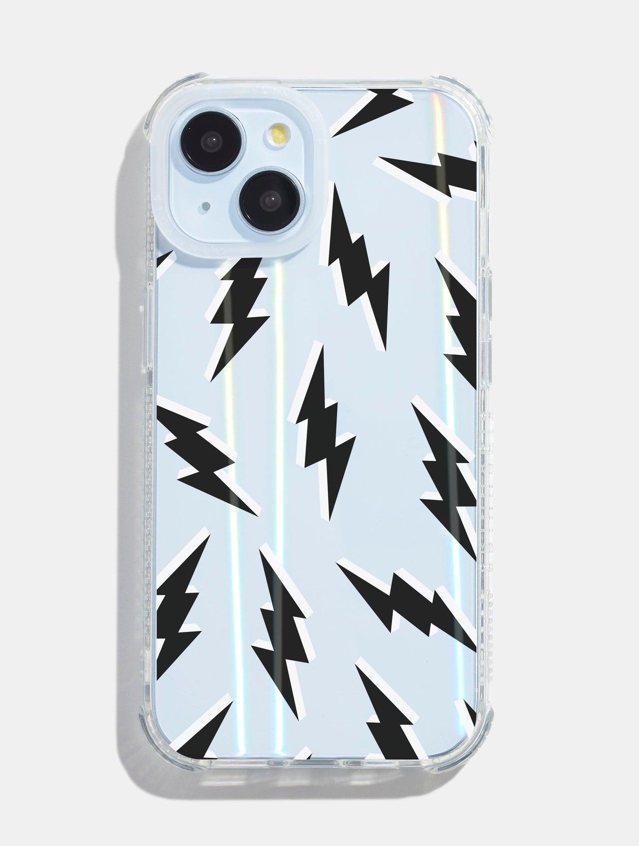 Black & White Lightning Bolt Shock iPhone Case Phone Cases Skinnydip London