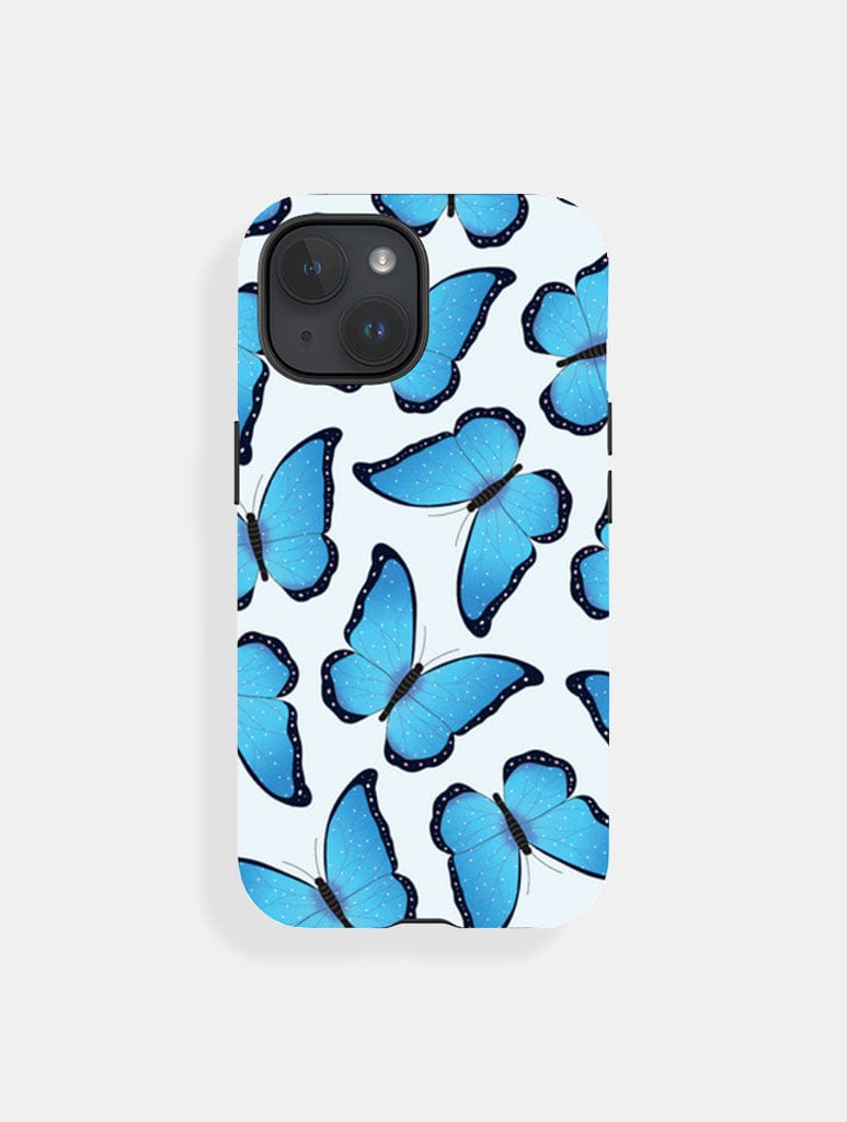 Blue Butterfly Ultra Protective iPhone Case Phone Cases Skinnydip London