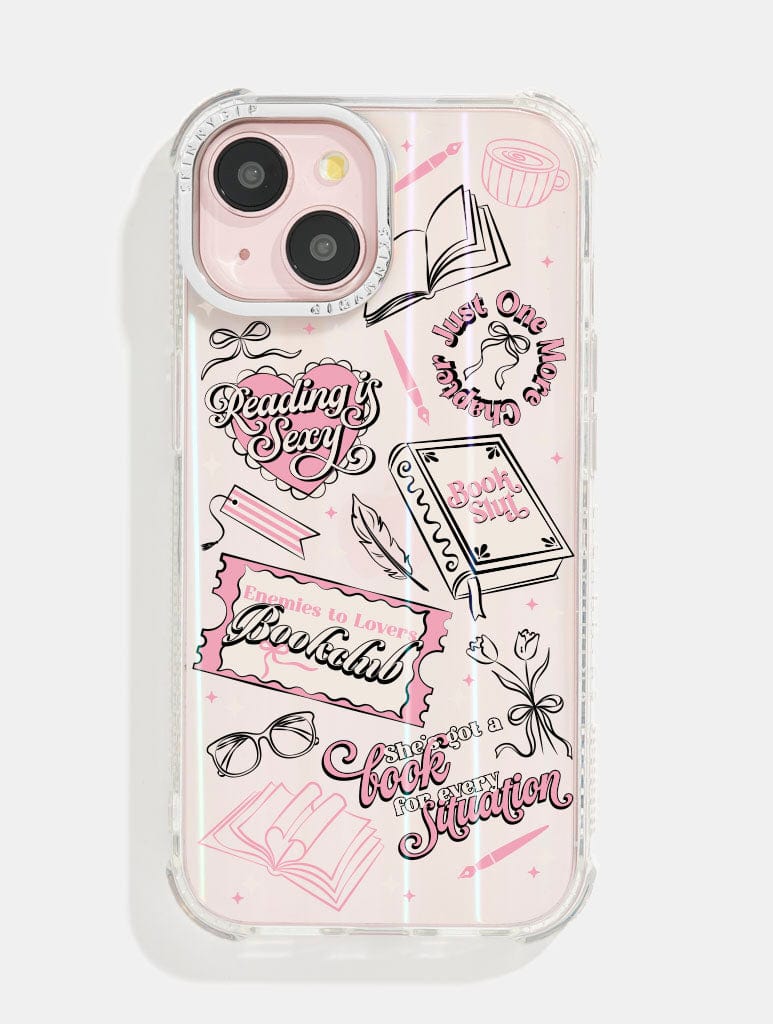 Book Girl Sticker Shock iPhone Case Phone Cases Skinnydip London