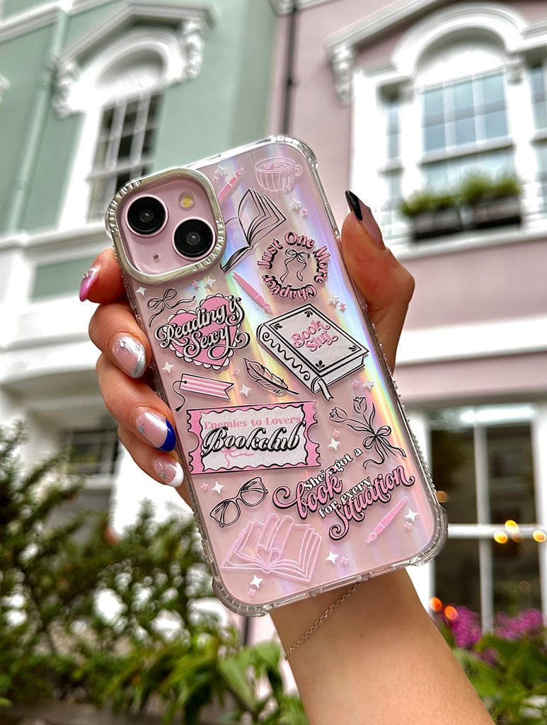 Book Girl Sticker Shock Phone Case Phone Cases Skinnydip London