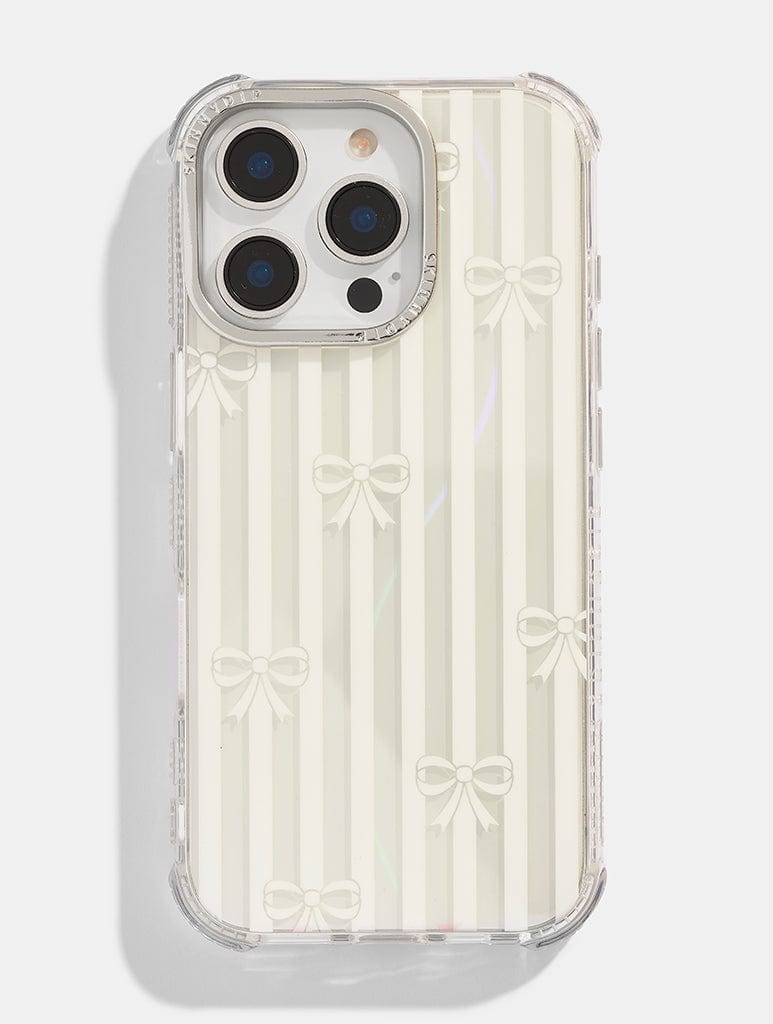 Bow Stripe Shock iPhone Case Phone Cases Skinnydip London